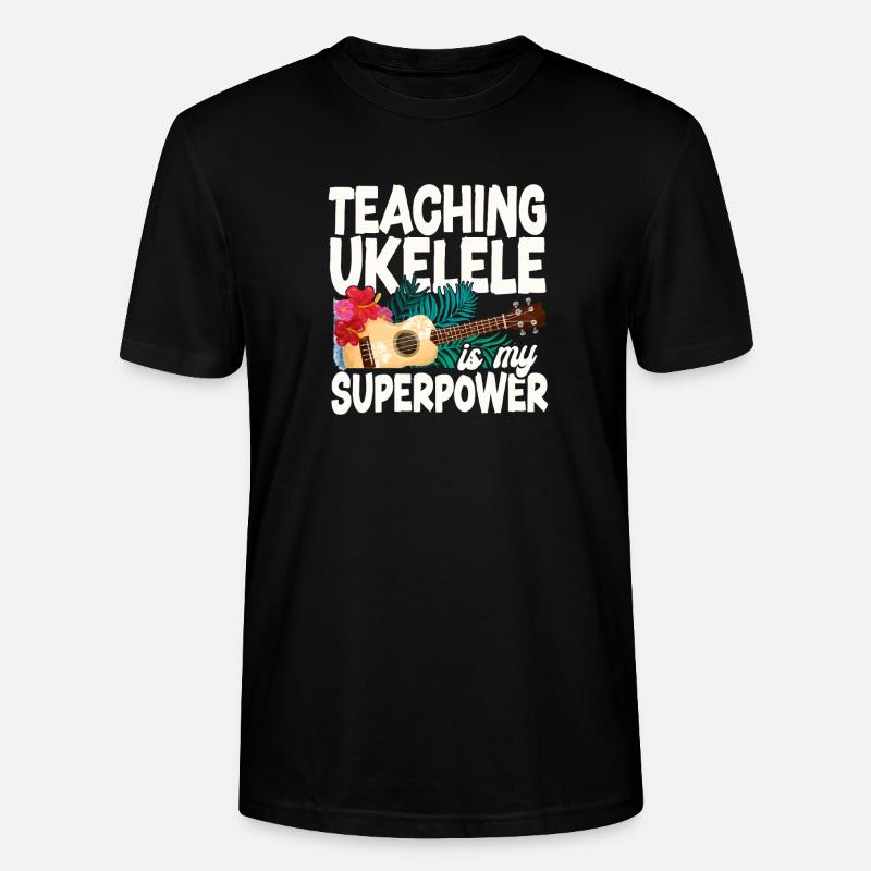 Hawaiian Ukulele Uke Teaching - Stanley/Stella Unisex Bio-T-Shirt CRAFTER - Schwarz