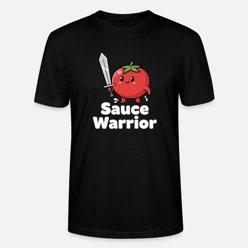 Guerrier tomate à l'épée - T-shirt bio CRAFTER Stanley Stella Unisexe - noir
