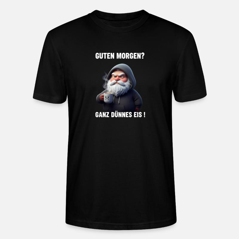 Grummel Weihnachtsmann Dünnes Eis Spruch - T-shirt bio CRAFTER Stanley Stella Unisexe - noir