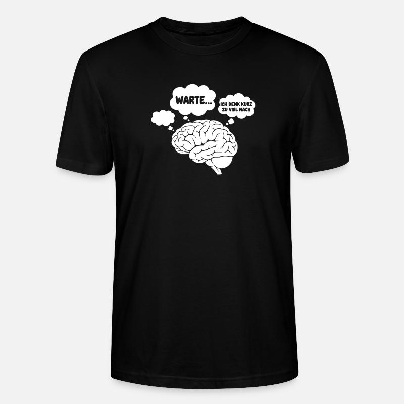 Brain Thoughts Comic - T-shirt bio CRAFTER Stanley Stella Unisexe - noir
