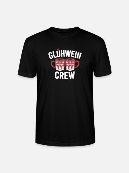 Glühwein Crew Frohe Weihnachten Weihnachtsmarkt - Stanley/Stella Unisex Bio-T-Shirt CRAFTER - Schwarz