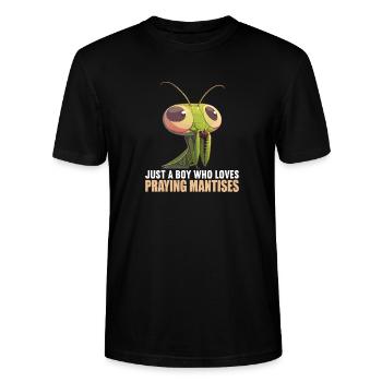 Mantes religieuses Mantes religieuses - T-shirt bio CRAFTER Stanley Stella Unisexe - noir - Devant - Alina (178cm) & Michal (187cm)