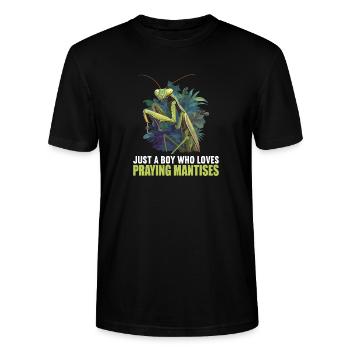 Mantes religieuses Mantes religieuses - T-shirt bio CRAFTER Stanley Stella Unisexe - noir - Devant - Alina (178cm) & Michal (187cm)