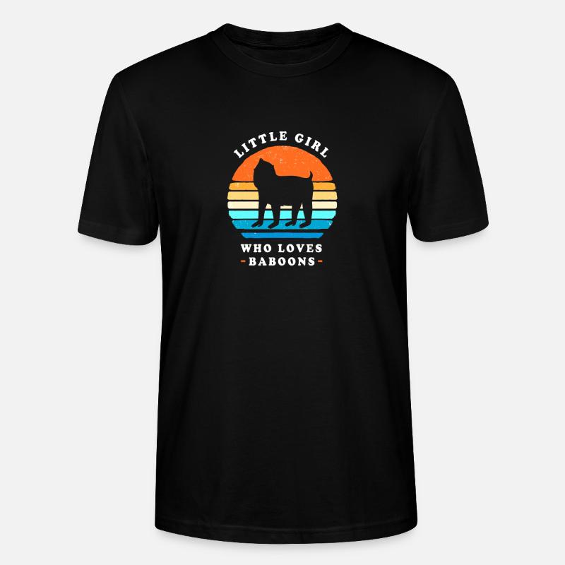 Baboon Primate Monkey Monkey Baboon - Stanley/Stella CRAFTER Unisex Organic T-Shirt - black