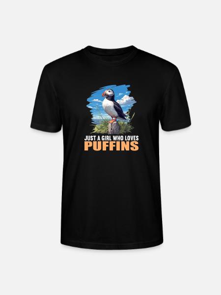 Puffin Papageientaucher - Stanley/Stella Unisex Bio-T-Shirt CRAFTER - Schwarz