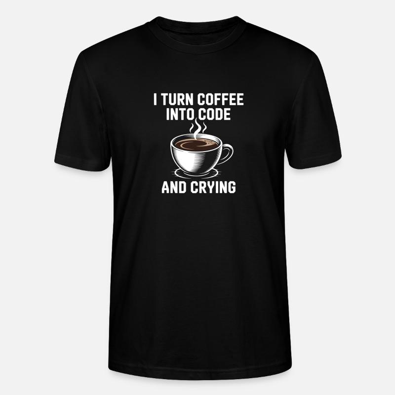 Kaffee und Programmier-Debugging-Humor für Softwar - Stanley/Stella Unisex Bio-T-Shirt CRAFTER - Schwarz