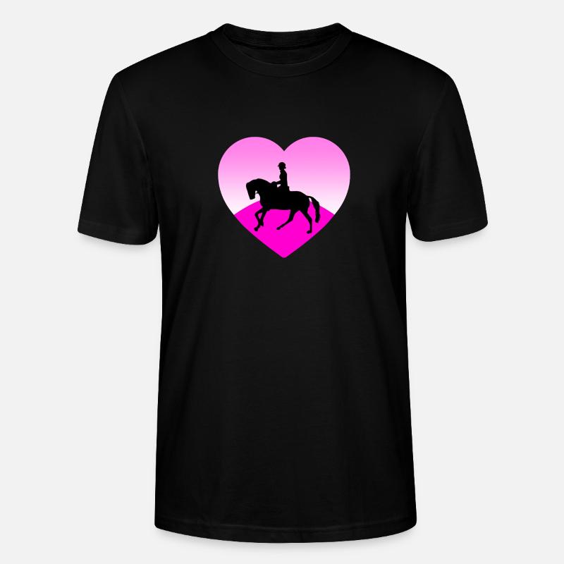 Pferde - Stanley/Stella Unisex Bio-T-Shirt CRAFTER - Schwarz