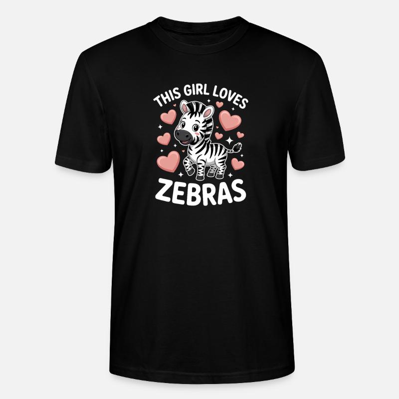 Zebra Spruch Lustiges Zebra Geschenk - Stanley/Stella Unisex Bio-T-Shirt CRAFTER - Schwarz