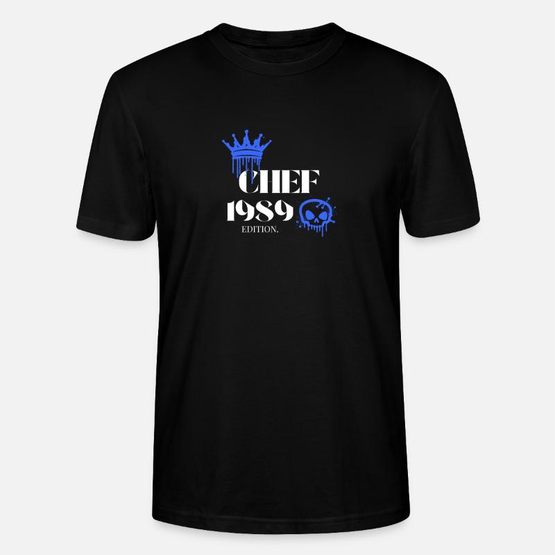 Édition Chef 1989 36 anniversaire Déclaration - T-shirt bio CRAFTER Stanley Stella Unisexe - noir