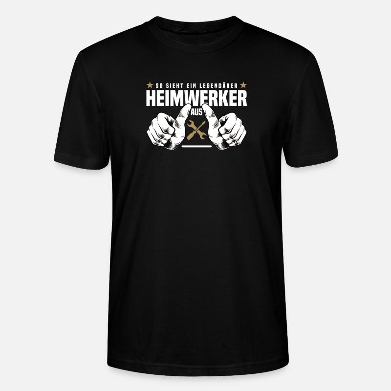 Heimwerker - Stanley/Stella Unisex Bio-T-Shirt CRAFTER - Schwarz