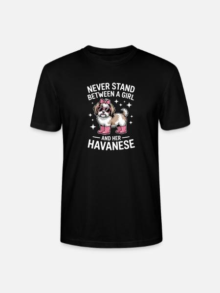 Havanese Sprüche Mädchen Lustige Havanese Geschenk - Stanley/Stella Unisex Bio-T-Shirt CRAFTER - Schwarz