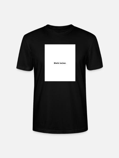 Stay Relaxed – Minimal Slogan - Stanley/Stella CRAFTER Unisex Organic T-Shirt - black