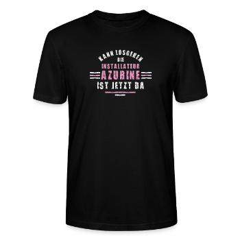 Installer Trainee Training Apprenticeship Trainee Women - Stanley/Stella CRAFTER Unisex Organic T-Shirt - black - Front - Alina (178cm) & Michal (187cm)