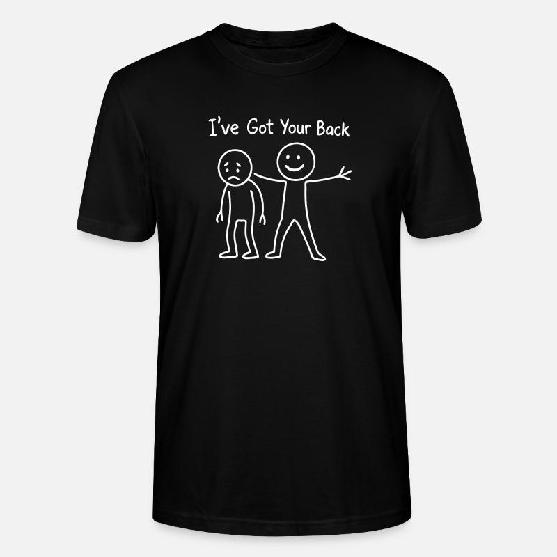 Ich stehe hinter dir: Support-Duo - Stanley/Stella Unisex Bio-T-Shirt CRAFTER - Schwarz