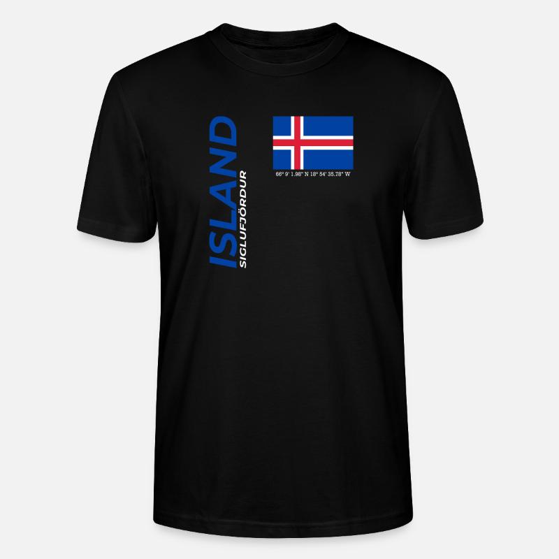 Siglufjördur - T-shirt bio CRAFTER Stanley Stella Unisexe - noir