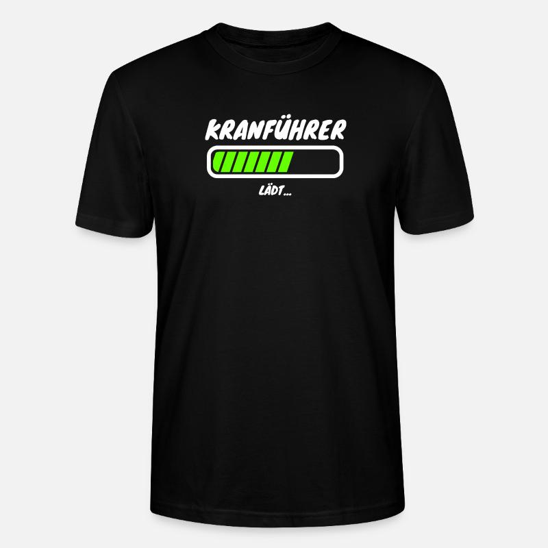 Kranführer Ladebalken Beruf - Stanley/Stella Unisex Bio-T-Shirt CRAFTER - Schwarz