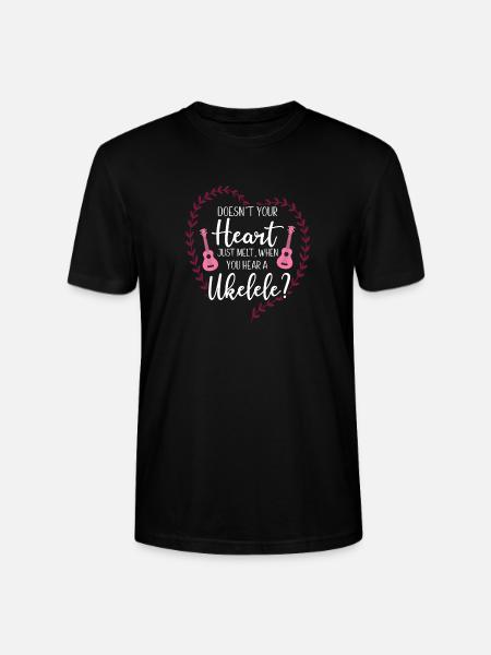 Hawaiian Ukulele Uke Doesn't Your - Stanley/Stella CRAFTER Unisex Organic T-Shirt - black