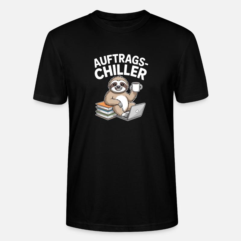 Commander Chiller Commander Chiller Bureau Sloth - T-shirt bio CRAFTER Stanley Stella Unisexe - noir