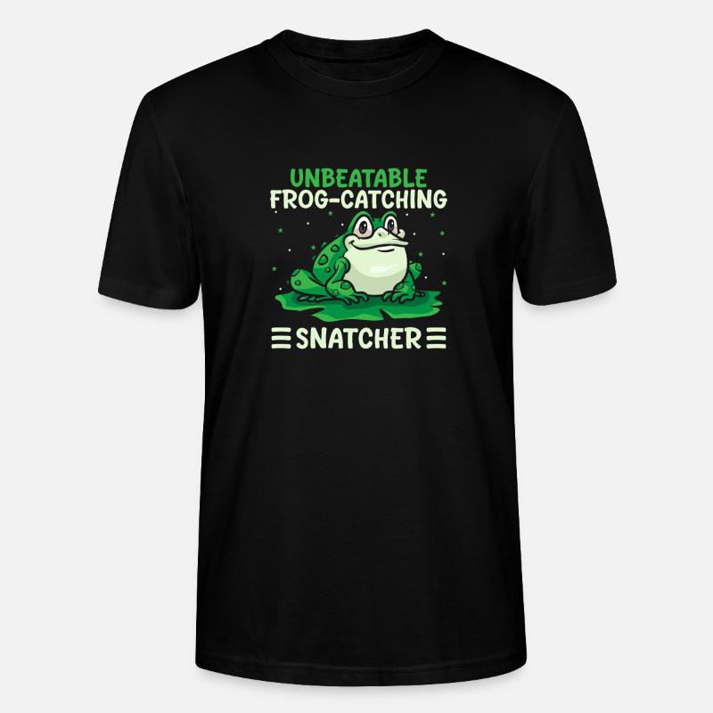 Frog Catcher Unbeatable Frog-Catching Snatcher - Stanley/Stella Unisex Bio-T-Shirt CRAFTER - Schwarz
