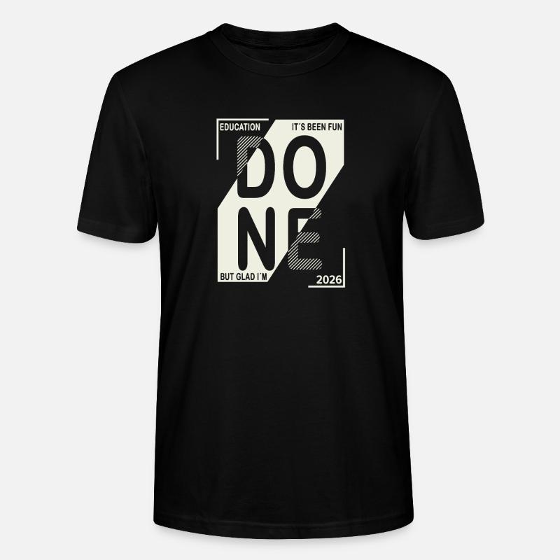 Done 2026 – Training completed design - Stanley/Stella CRAFTER Unisex Organic T-Shirt - black
