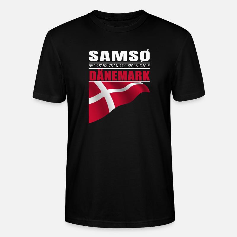 Samso - T-shirt bio CRAFTER Stanley Stella Unisexe - noir
