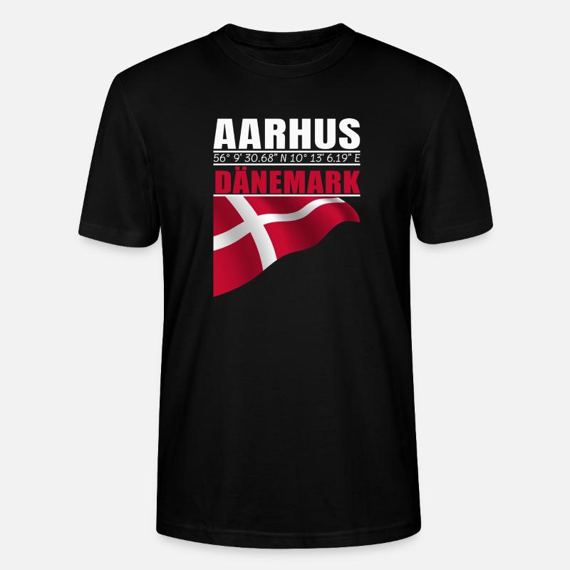 Aarhus - Stanley/Stella Unisex Bio-T-Shirt CRAFTER - Schwarz