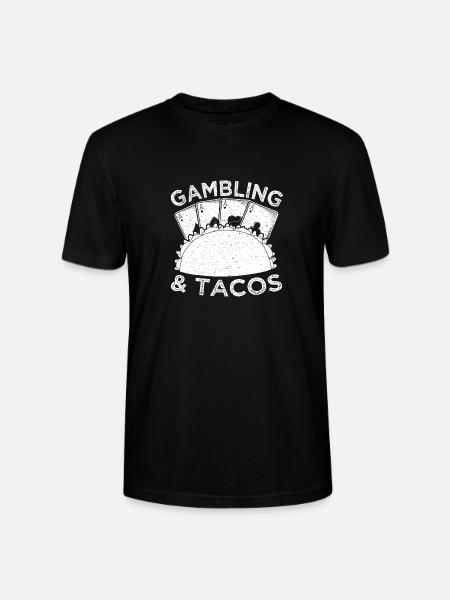 Casino Gambler Tacos Gambling - Stanley/Stella Unisex Bio-T-Shirt CRAFTER - Schwarz