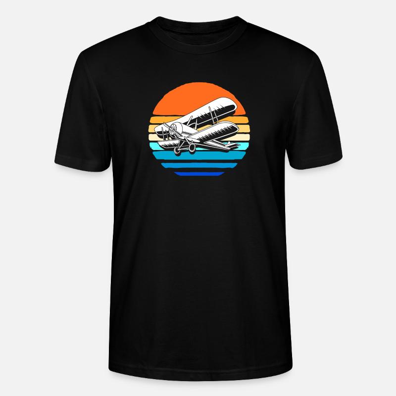 Modellflugzeug Modellflug - Stanley/Stella Unisex Bio-T-Shirt CRAFTER - Schwarz