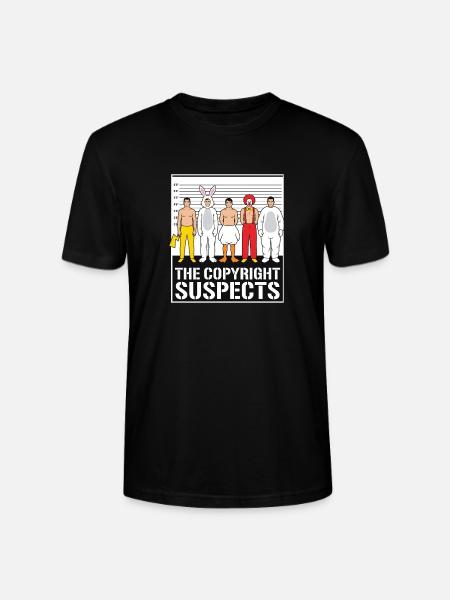the copyright suspects - Stanley/Stella CRAFTER Unisex Organic T-Shirt - black