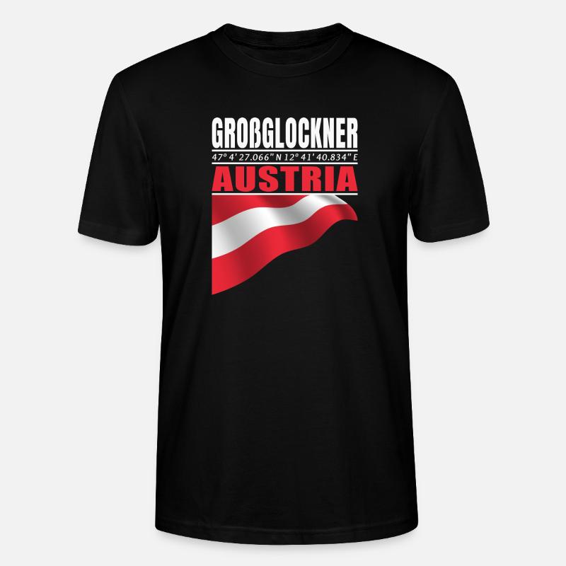 Großglockner - T-shirt bio CRAFTER Stanley Stella Unisexe - noir