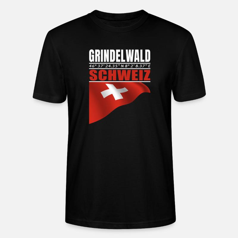 Grindelwald - Stanley/Stella CRAFTER Unisex Organic T-Shirt - black