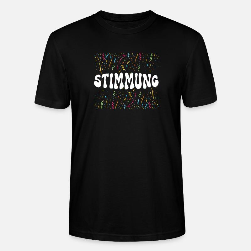 MOOD – Confetti Carnival Carnival Shirt - Stanley/Stella CRAFTER Unisex Organic T-Shirt - black
