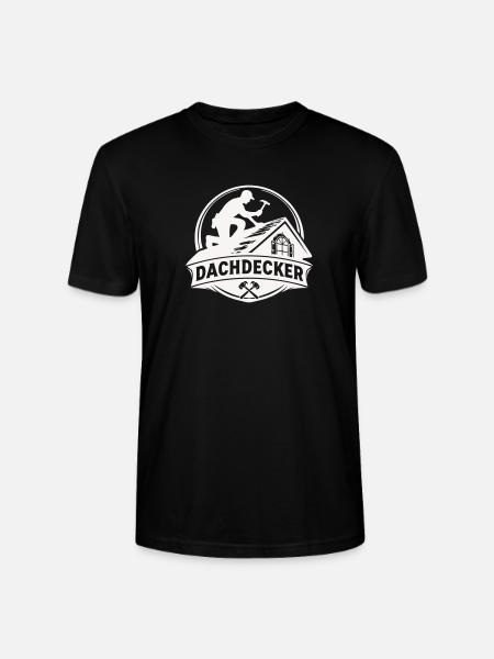 Roofer Craft Logo Motif - Stanley/Stella CRAFTER Unisex Organic T-Shirt - black