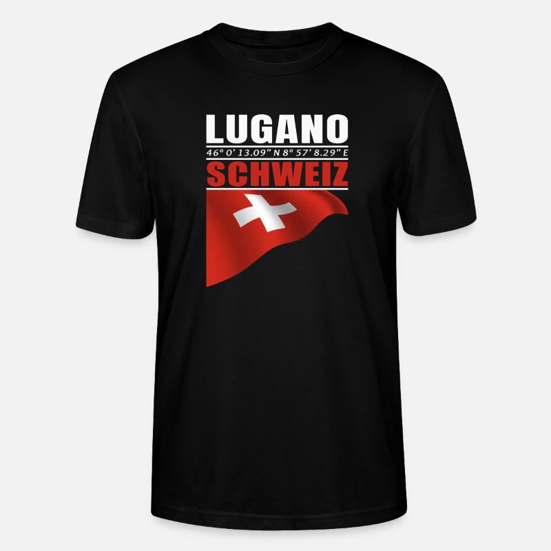 Lugano - Stanley/Stella Unisex Bio-T-Shirt CRAFTER - Schwarz