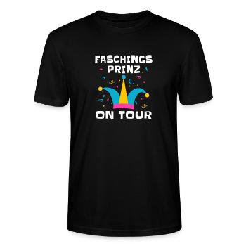 Carnival Prince on Tour – Carnival Costume - Stanley/Stella CRAFTER Unisex Organic T-Shirt - black - Front - Alina (178cm) & Michal (187cm)