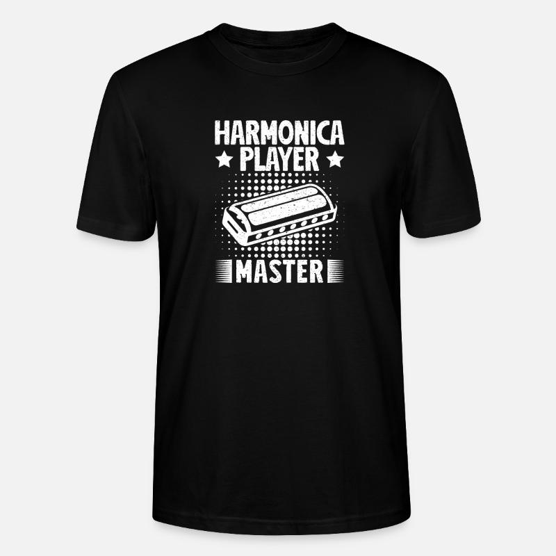Musiciste d’harmonica Maître harmonica - T-shirt bio CRAFTER Stanley Stella Unisexe - noir