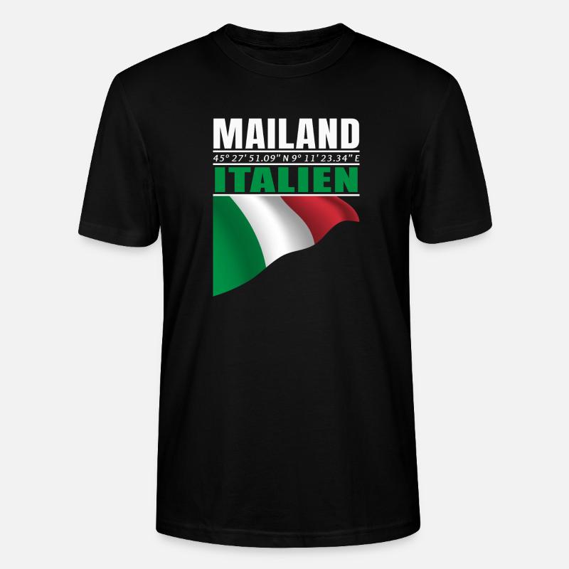 Mailand - Stanley/Stella Unisex Bio-T-Shirt CRAFTER - Schwarz