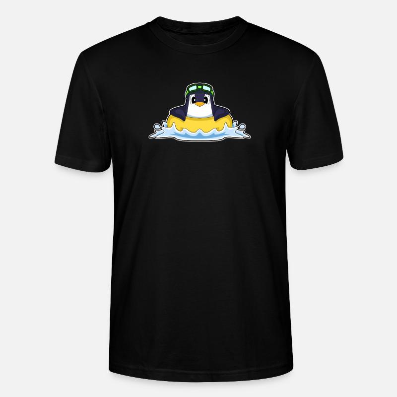 Été de la piscine Penguin - T-shirt bio CRAFTER Stanley Stella Unisexe - noir