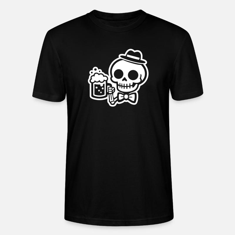 Skelett Bier - Stanley/Stella Unisex Bio-T-Shirt CRAFTER - Schwarz