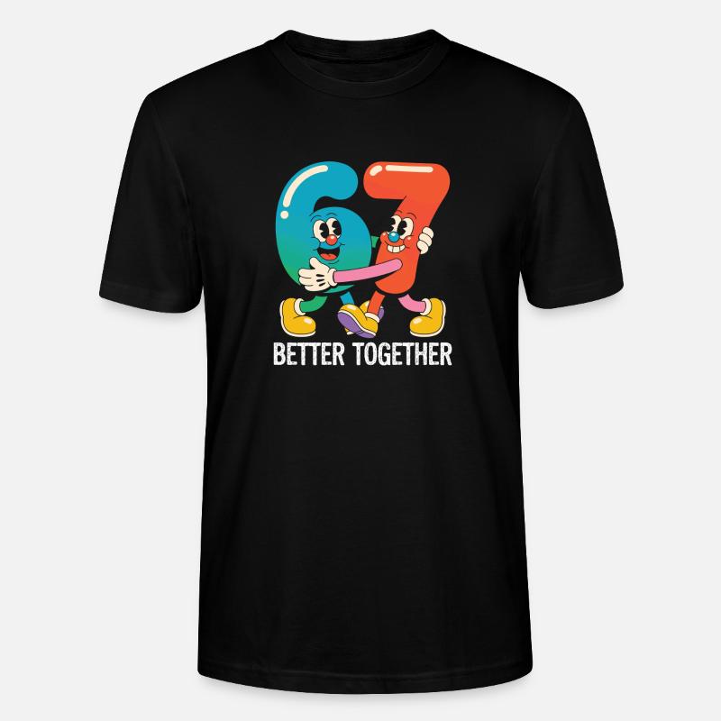 Six et Sept : Mieux ensemble - T-shirt bio CRAFTER Stanley Stella Unisexe - noir