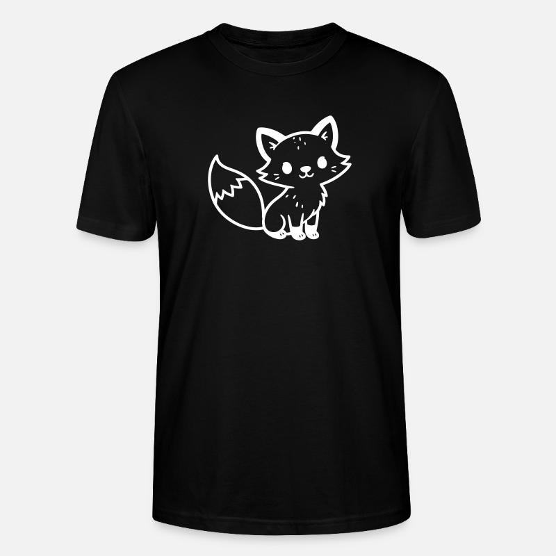 Fuchs Niedlich Comic - Stanley/Stella Unisex Bio-T-Shirt CRAFTER - Schwarz
