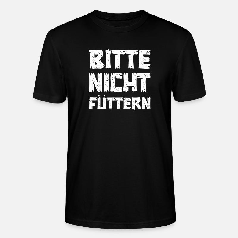 Bitte nicht füttern - Stanley/Stella Unisex Bio-T-Shirt CRAFTER - Schwarz