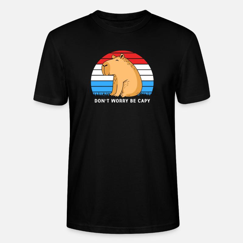 Capybara - Stanley/Stella Unisex Bio-T-Shirt CRAFTER - Schwarz