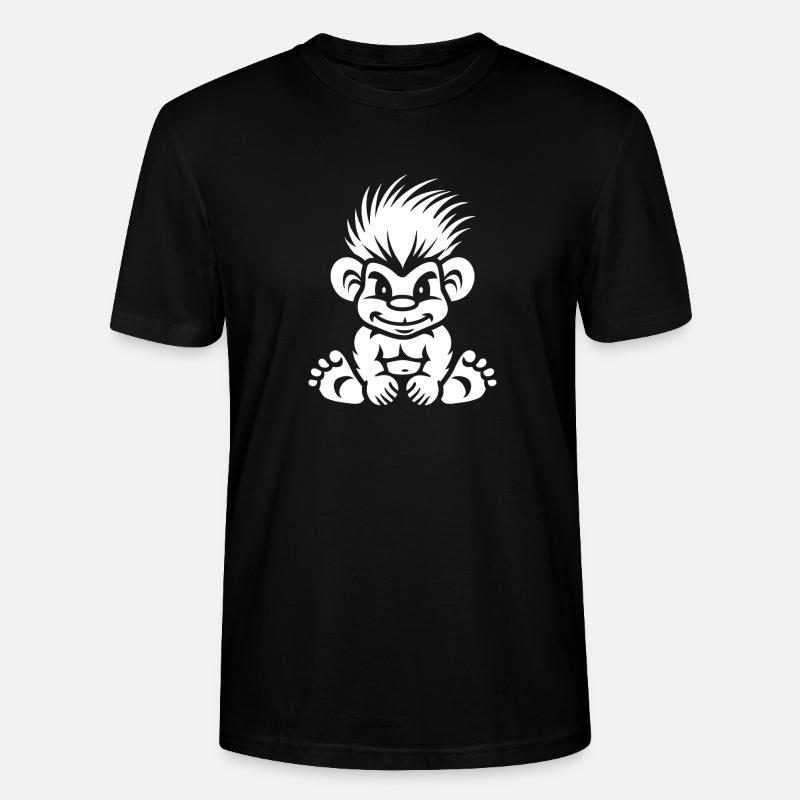 Troll - Stanley/Stella Unisex Bio-T-Shirt CRAFTER - Schwarz