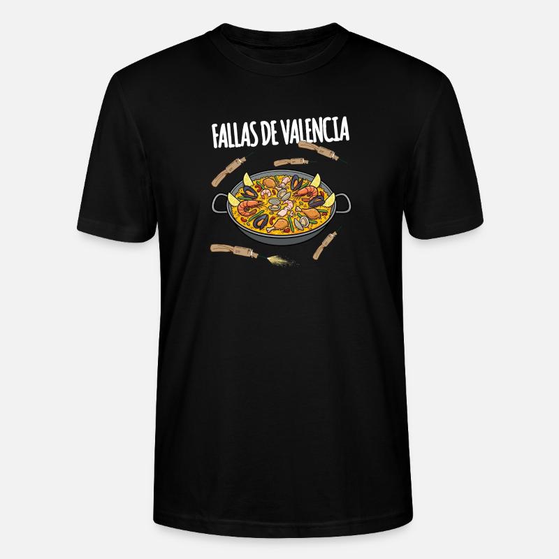 Fallas De Valencia Paella - T-shirt bio CRAFTER Stanley Stella Unisexe - noir