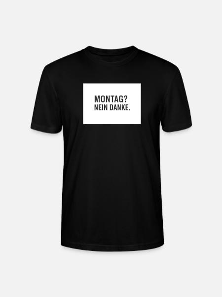 Lundi? Non merci. - T-shirt bio CRAFTER Stanley Stella Unisexe - noir