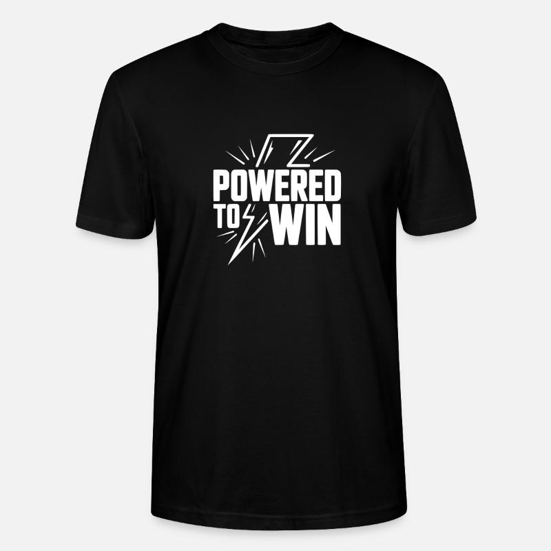 Powered to Win - Stanley/Stella Unisex Bio-T-Shirt CRAFTER - Schwarz