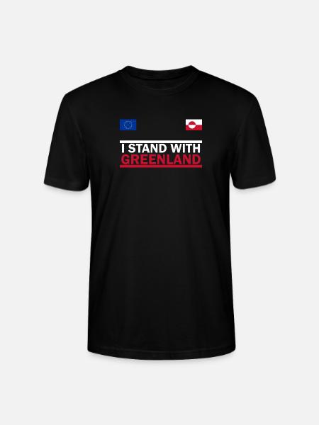I support Greenland - Greenland - Stanley/Stella CRAFTER Unisex Organic T-Shirt - black