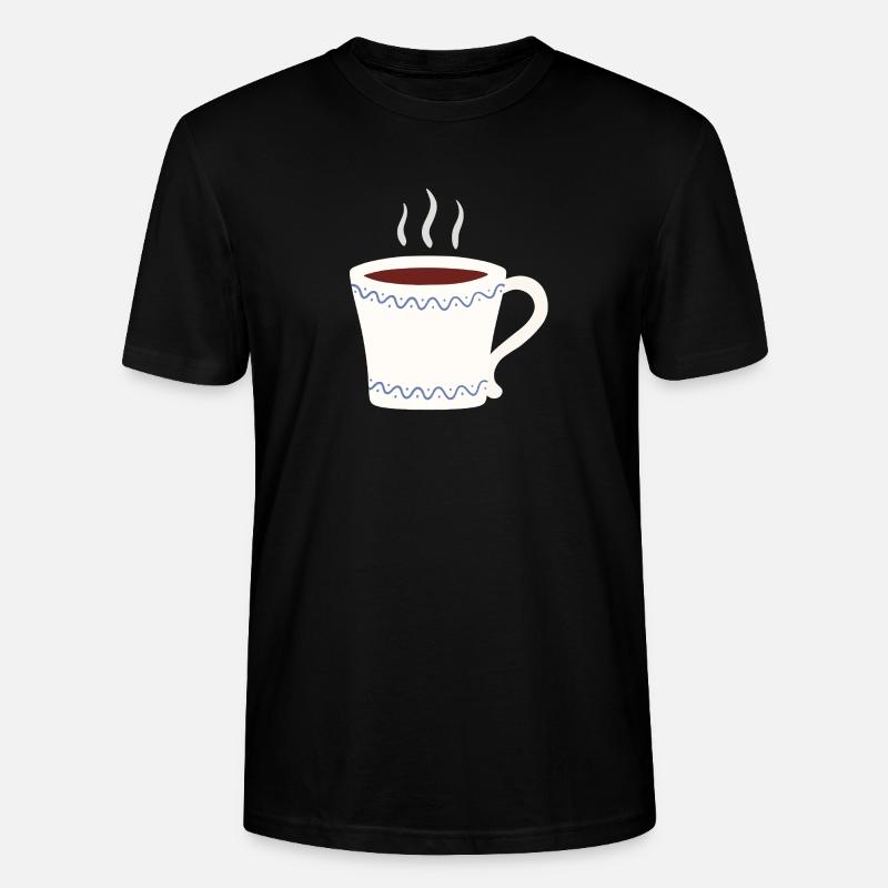 Dampfender Becher mit blauem Wave-Verschluss - Stanley/Stella Unisex Bio-T-Shirt CRAFTER - Schwarz