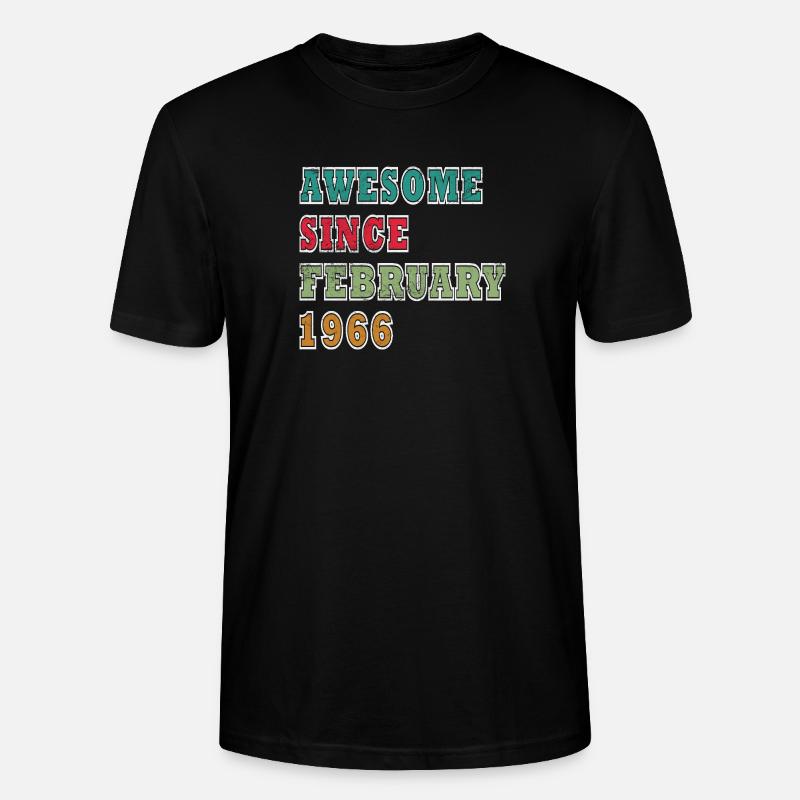 Février 1966 - Février 1966 Don - T-shirt bio CRAFTER Stanley Stella Unisexe - noir